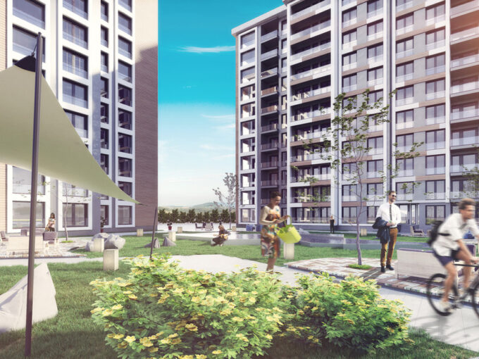 Apartments for Sale in Basaksehir in a Location that Enjoys a High Investment Value with the Possibility of Paying in Installments