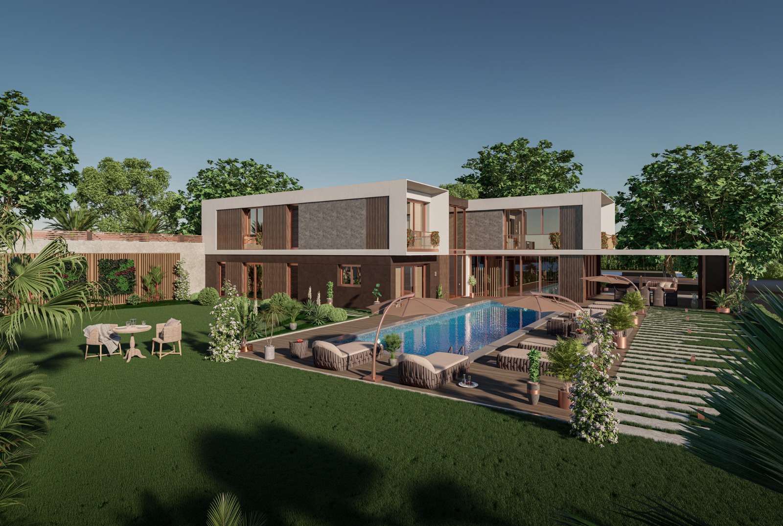 Luxury Villa Project in the Nature of Buyukcekmece Provides you With a Private Living Space Where You can Enjoy Life