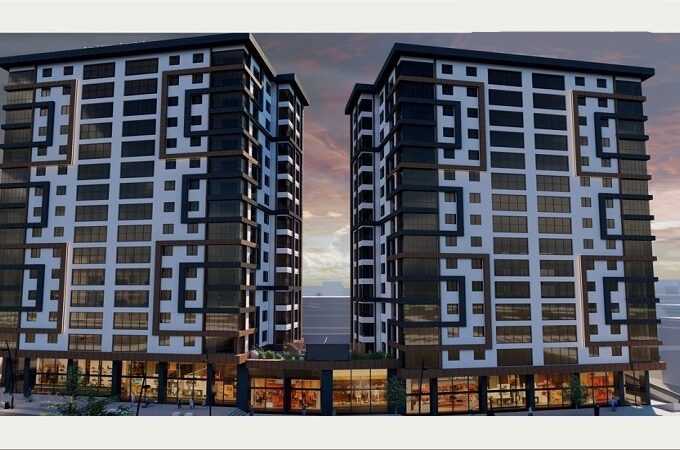 A project with an area of 2500 square meters, with options from 2+1 to 3+1, located in the Kucukcekmece area.