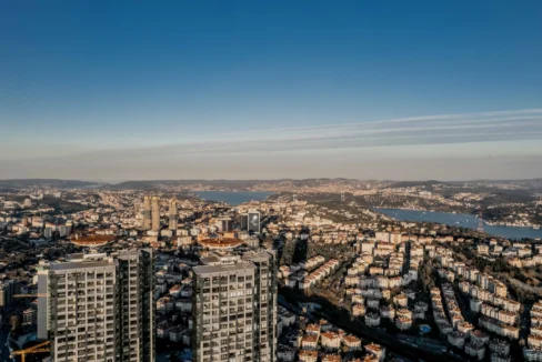 istanbul towers and bosphurus