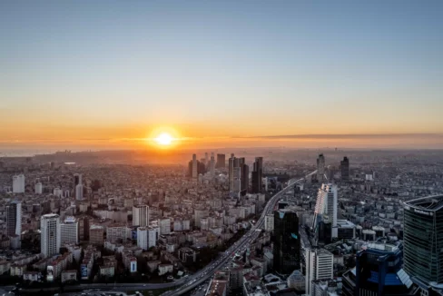 Istanbul towers down