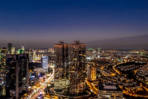 Istanbul Towers at night